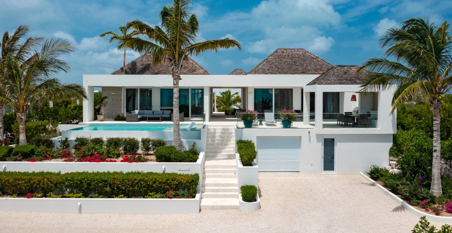 Ocean Dream Villa Blue and Studio Blue Turks & Caicos Villa Rentals